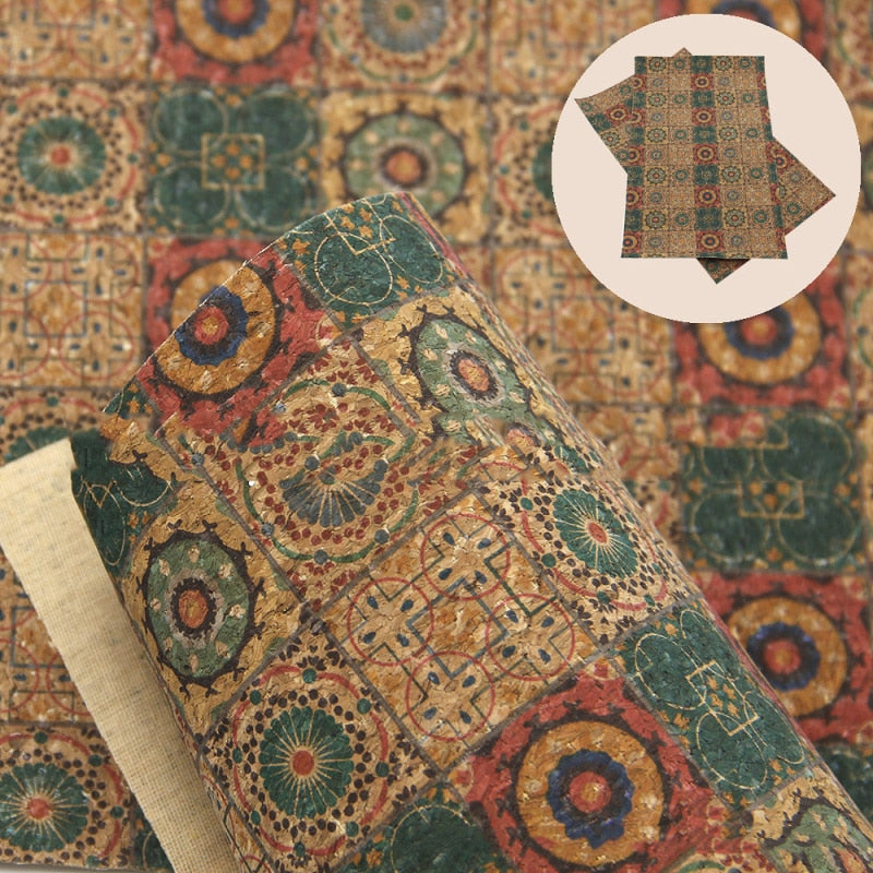 Eco Friendly Cork Fabric Set 10pcs for Crafts by HitMyNeed