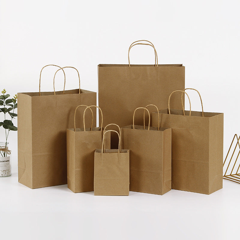 Eco Friendly Kraft Gift Bags Set of 5 brown 12x15x6cm by HitMyNeed