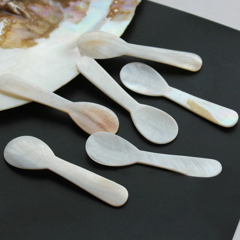 Eco-Friendly Mother of Pearl Seashell Spoons (10pcs) by HitMyNeed