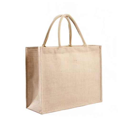 Eco-Friendly Natural Jute Handbag with Open Top by HitMyNeed