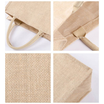 Eco-Friendly Natural Jute Handbag with Open Top by HitMyNeed