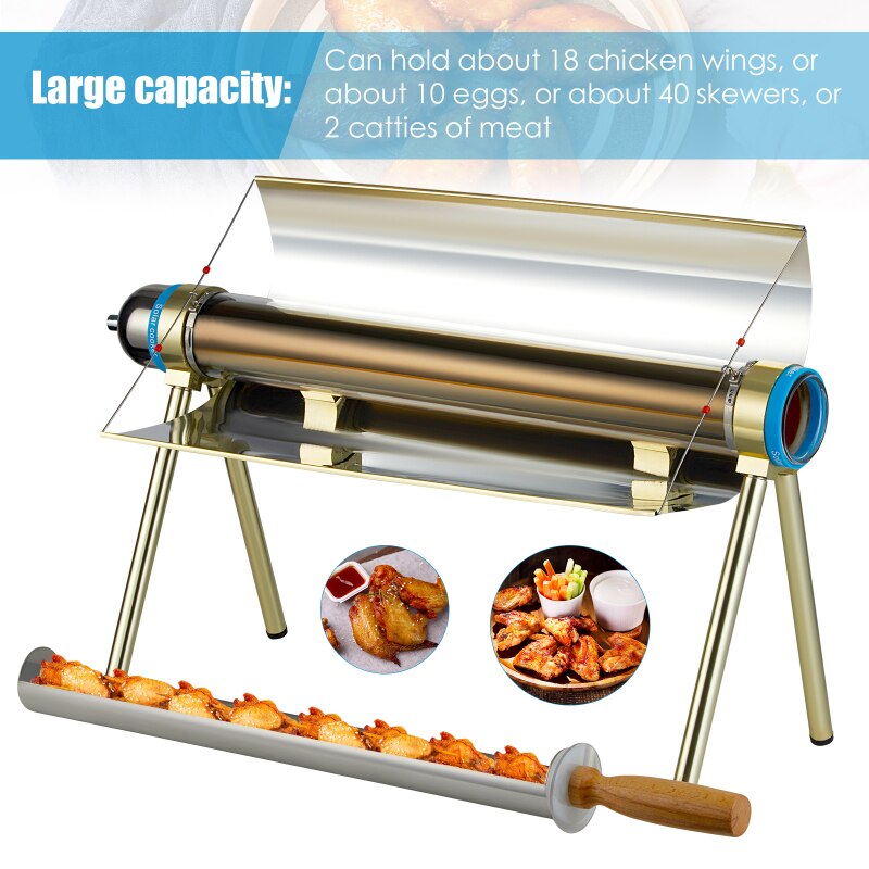 Eco Friendly Portable Solar Grill with Carry Case by HitMyNeed