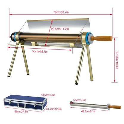 Eco Friendly Portable Solar Grill with Carry Case by HitMyNeed