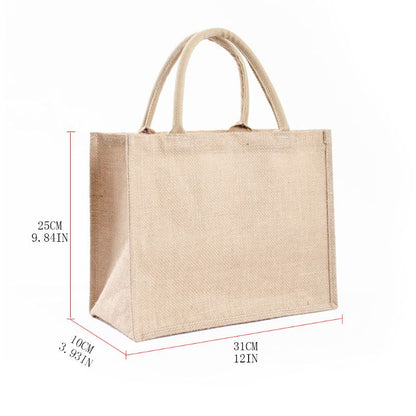 Eco Friendly Reusable Jute Shopping Bag by HitMyNeed