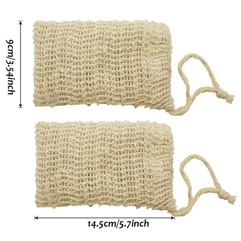 Eco-Friendly Sisal Soap Saver Bags (30 Pack) by HitMyNeed