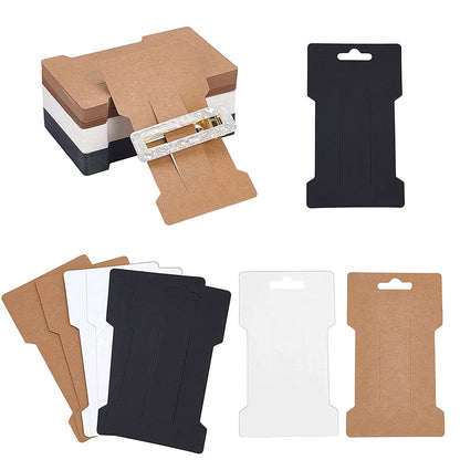 Eco Hair Clip Display Cards with Covers (50 Pack) by HitMyNeed
