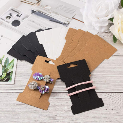Eco Hair Clip Display Cards with Covers (50 Pack) by HitMyNeed