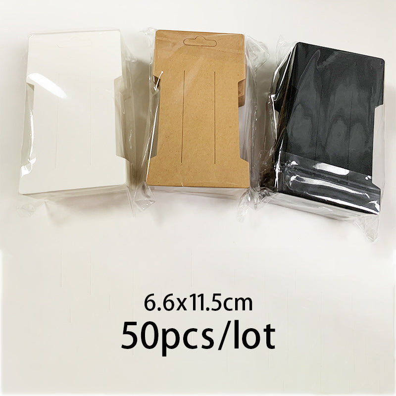 Eco Hair Clip Display Cards with Covers (50 Pack) by HitMyNeed
