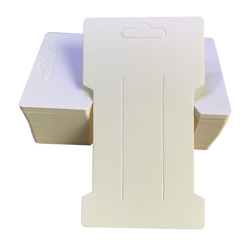 Eco Hair Clip Display Cards with Covers (50 Pack) white-paper by HitMyNeed