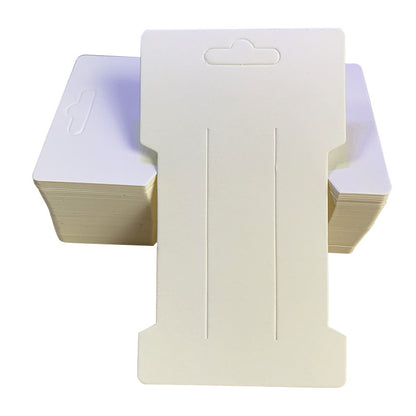 Eco Hair Clip Display Cards with Covers (50 Pack) white-paper by HitMyNeed