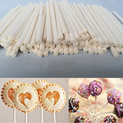 Eco Paper Lollipop Sticks 100pcs for Cake Pops & Candy by HitMyNeed