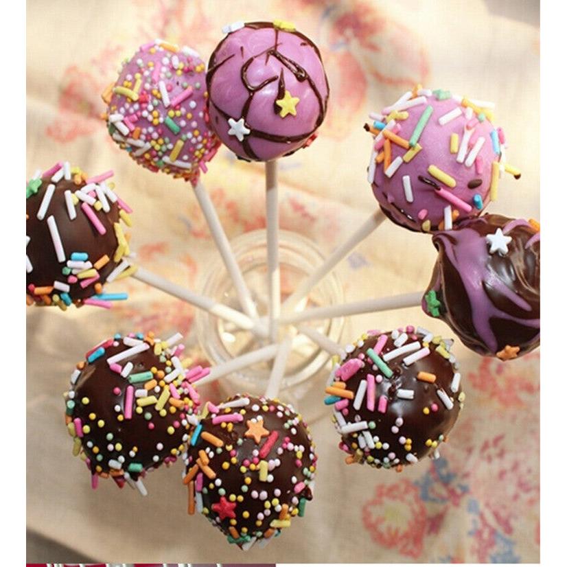 Eco Paper Lollipop Sticks 100pcs for Cake Pops & Candy by HitMyNeed