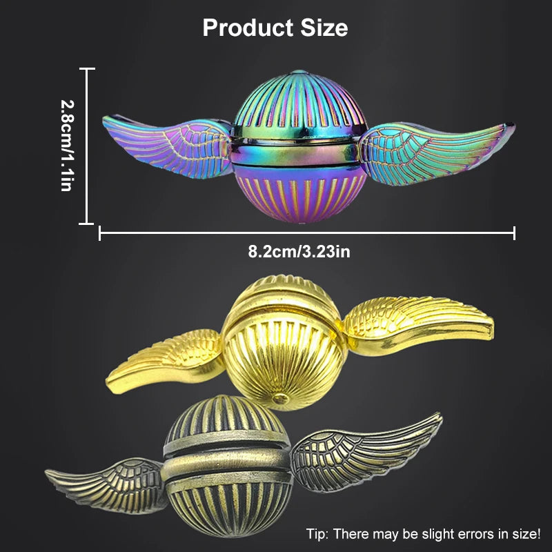 EDC Alloy Fidget Spinner with Rotating Metal Ball by HitMyNeed