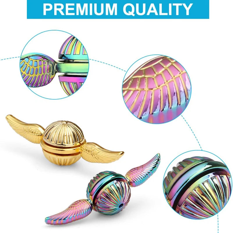 EDC Alloy Fidget Spinner with Rotating Metal Ball by HitMyNeed