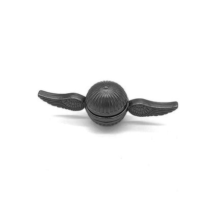 EDC Alloy Fidget Spinner with Rotating Metal Ball black by HitMyNeed