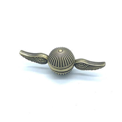 EDC Alloy Fidget Spinner with Rotating Metal Ball bronze by HitMyNeed