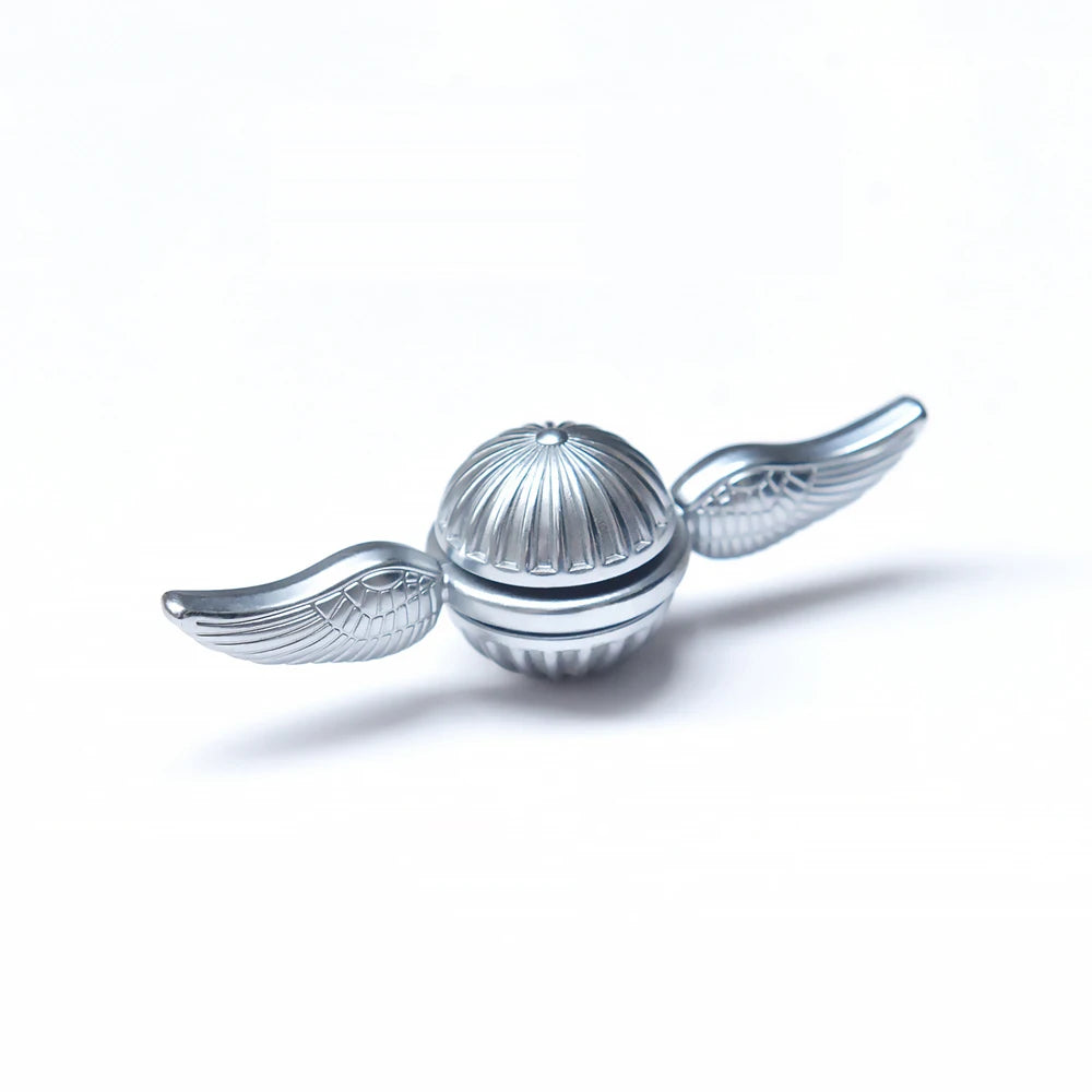 EDC Alloy Fidget Spinner with Rotating Metal Ball silver by HitMyNeed