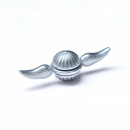EDC Alloy Fidget Spinner with Rotating Metal Ball silver by HitMyNeed