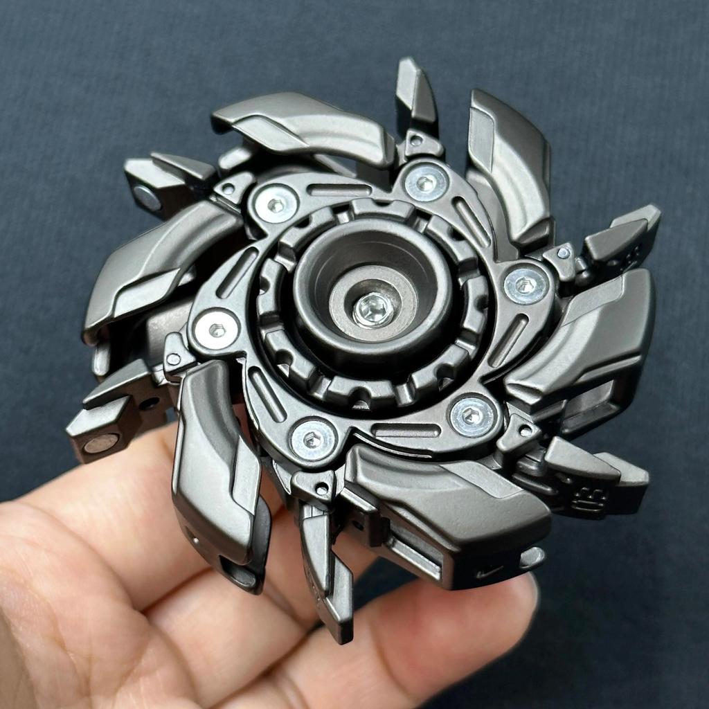 EDC Magnetic Fidget Slider with Open Armor Spinning Top by HitMyNeed