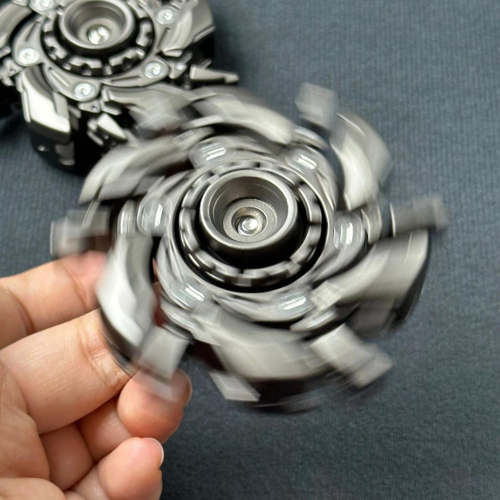 EDC Magnetic Fidget Slider with Open Armor Spinning Top by HitMyNeed