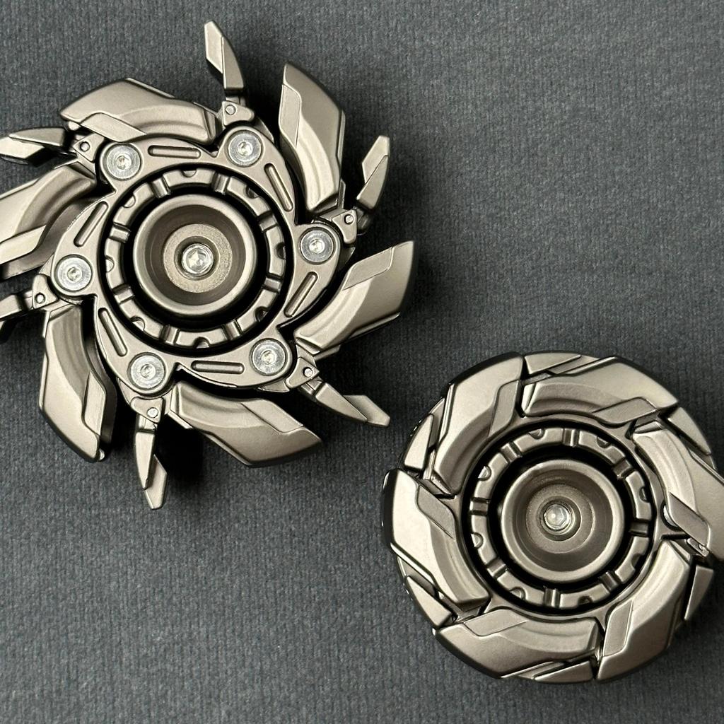 EDC Magnetic Fidget Slider with Open Armor Spinning Top by HitMyNeed