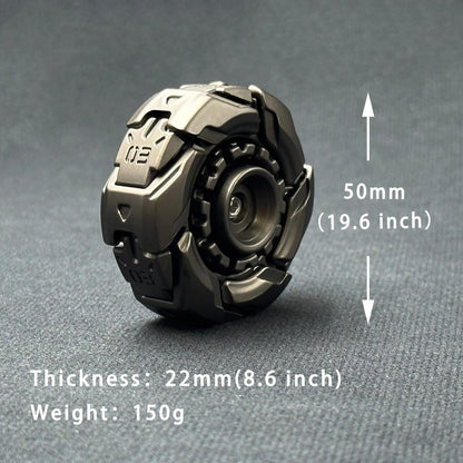 EDC Magnetic Fidget Slider with Open Armor Spinning Top by HitMyNeed