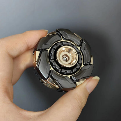 EDC Magnetic Fidget Slider with Open Armor Spinning Top light-grey by HitMyNeed