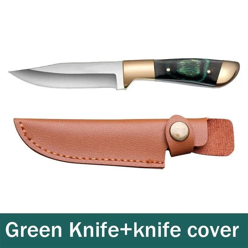 EDC Pocket Knife for Fruit, Boning, BBQ & Outdoor Use green by HitMyNeed