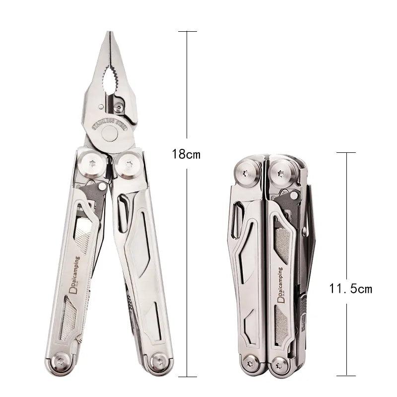 EDC Replaceable-Blade Multitool with Bits & Pouch by HitMyNeed