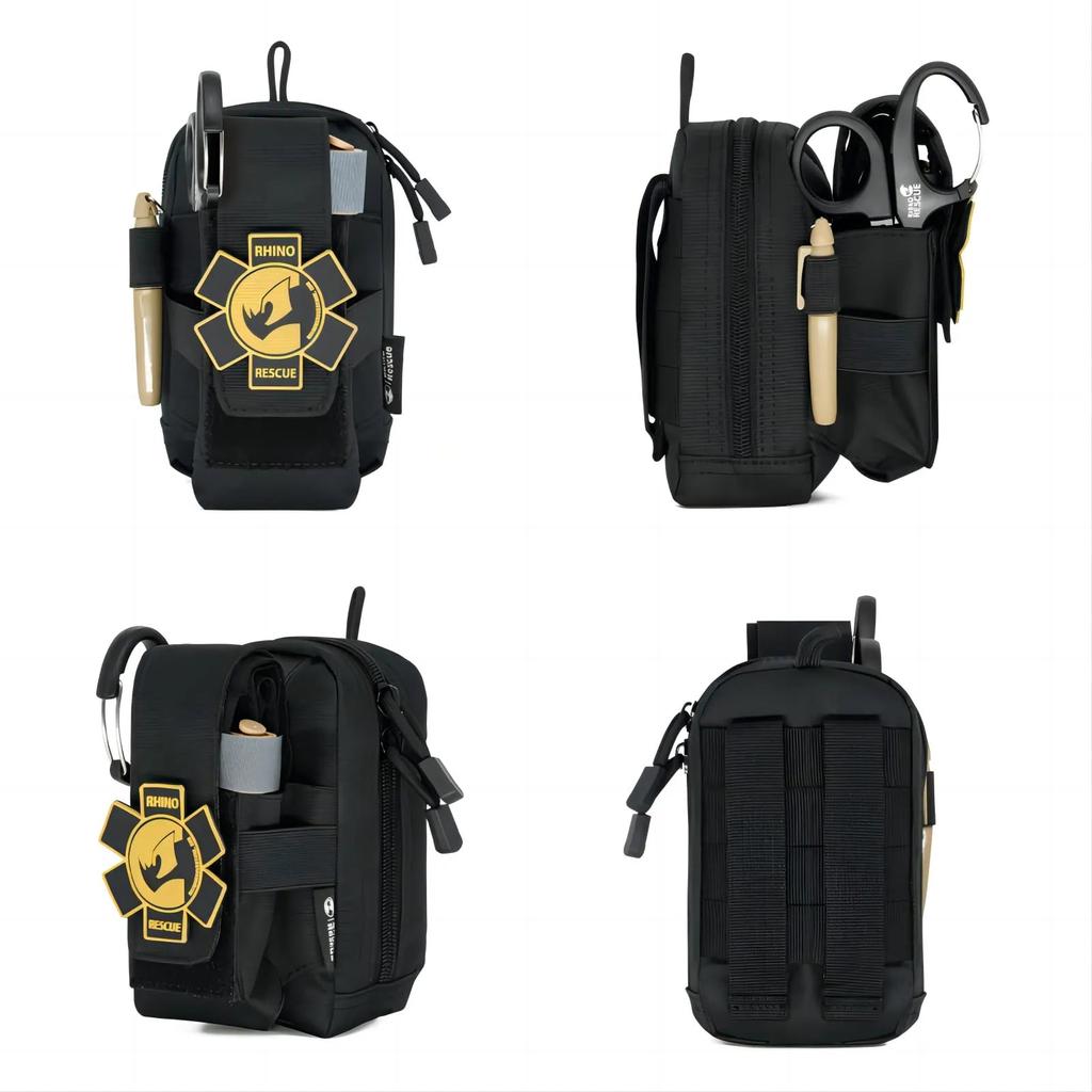 EDC Tactical First Aid Trauma Kit with MOLLE Pouch by HitMyNeed