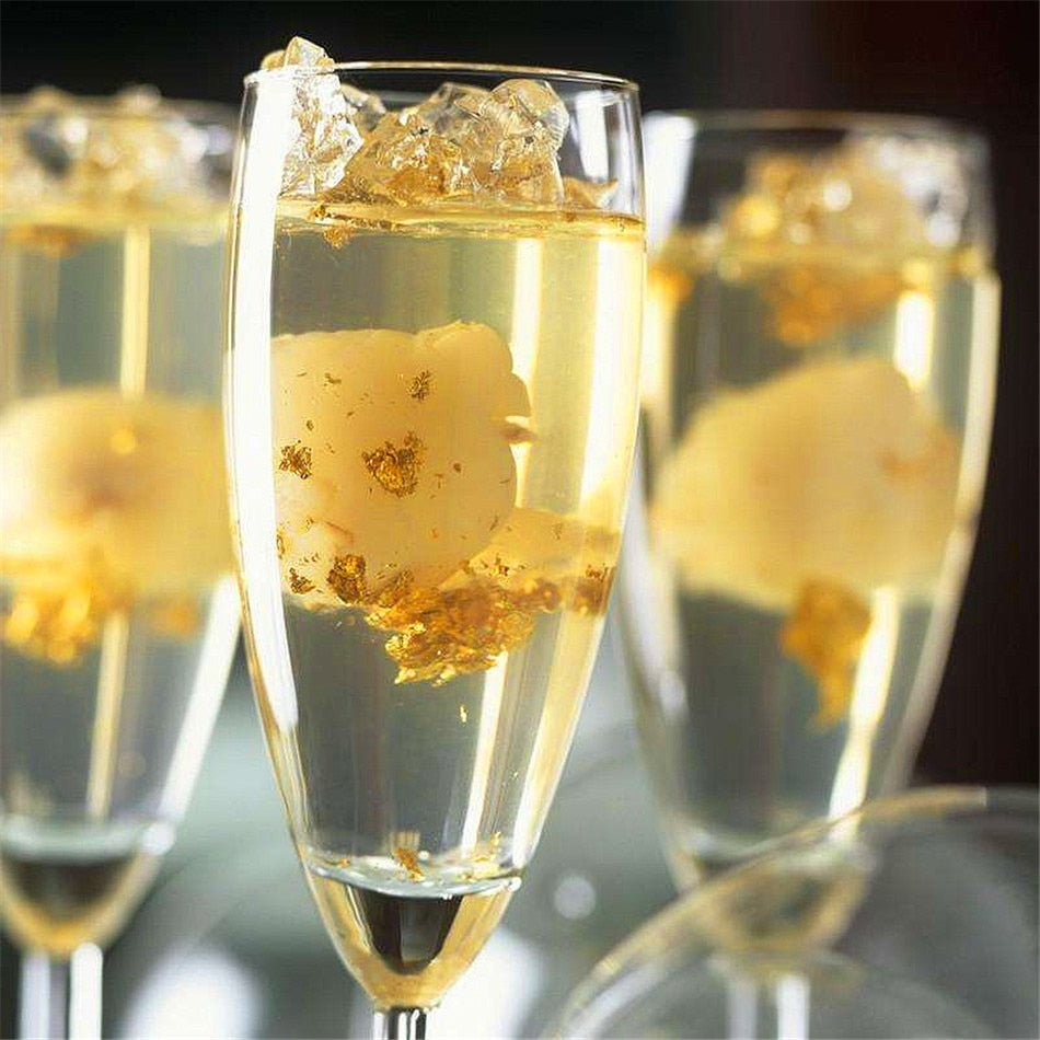 Edible 24K Gold Flakes for Cake and Drink Decoration by HitMyNeed