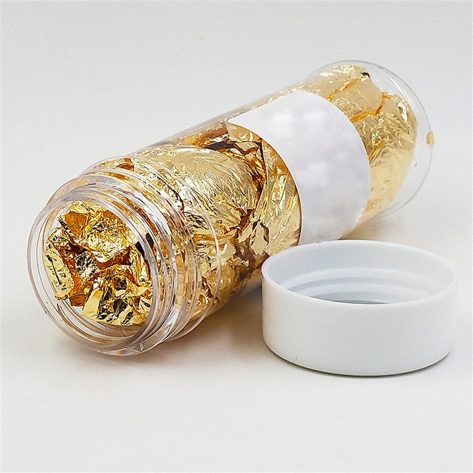 Edible 24K Gold Flakes for Cake and Drink Decoration by HitMyNeed