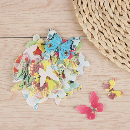 Edible Mixed Butterfly Wafer Cake Toppers (42 pcs) by HitMyNeed