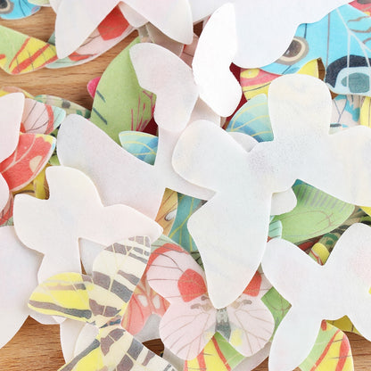 Edible Mixed Butterfly Wafer Cake Toppers (42 pcs) by HitMyNeed