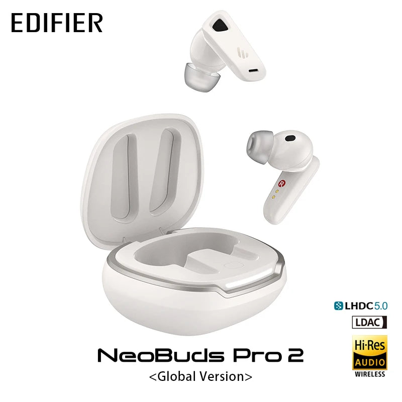 Edifier NeoBuds Pro 2 ANC TWS Earphones LDAC LHDC ivory by HitMyNeed