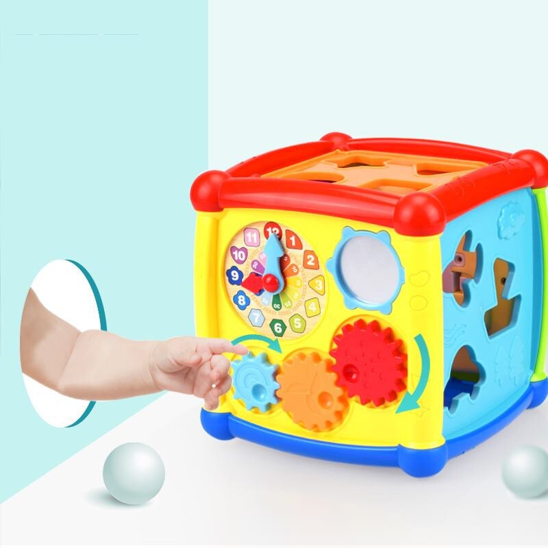 Educational Baby Activity Cube with Music & Shapes by HitMyNeed