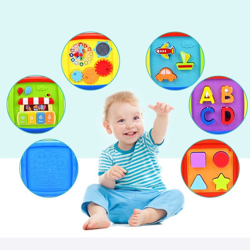 Educational Baby Activity Cube with Music & Shapes by HitMyNeed