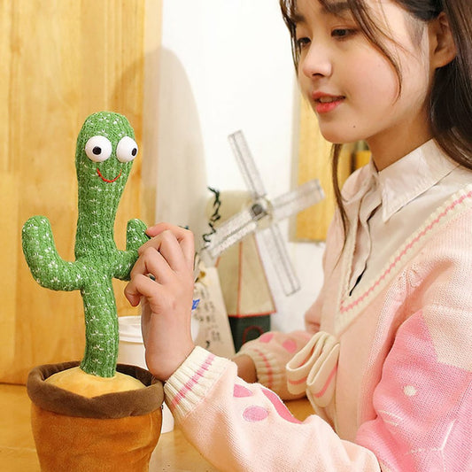 Educational Dancing Cactus Plush Toy with Music by HitMyNeed