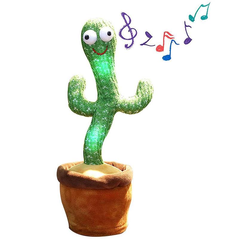 Educational Dancing Cactus Plush Toy with Music by HitMyNeed