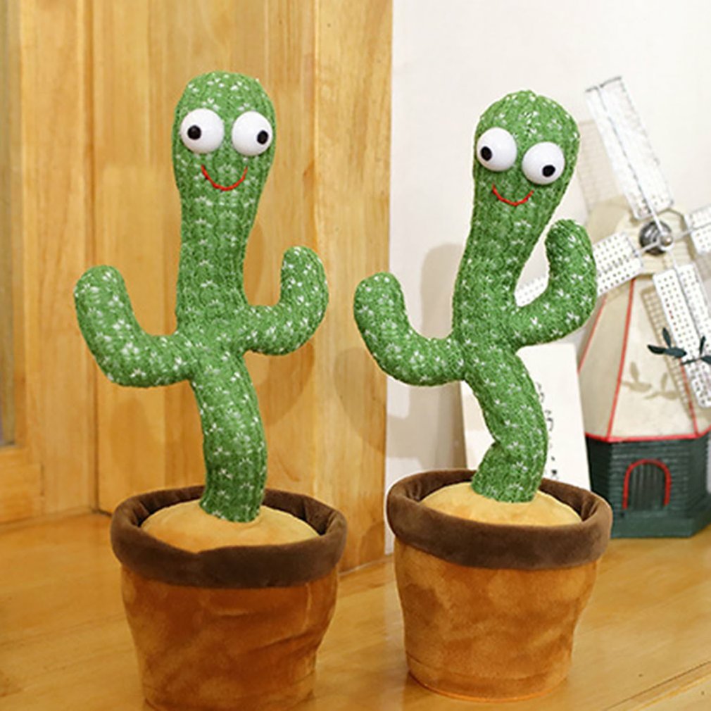 Educational Dancing Cactus Plush Toy with Music by HitMyNeed
