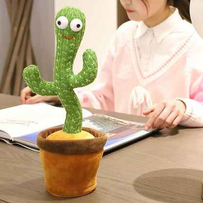 Educational Dancing Cactus Plush Toy with Music by HitMyNeed