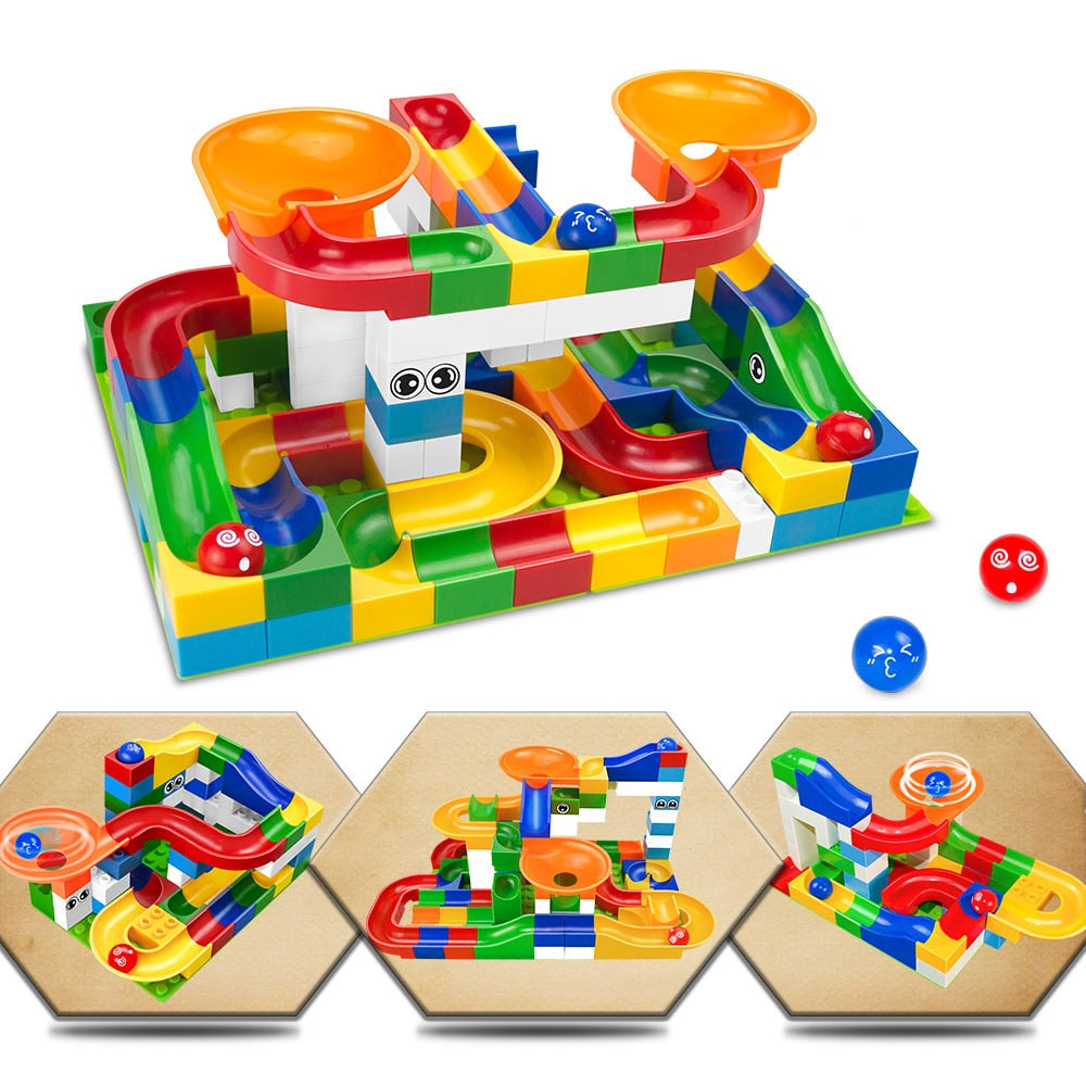 Educational Marble Run Construction Toy Set by HitMyNeed