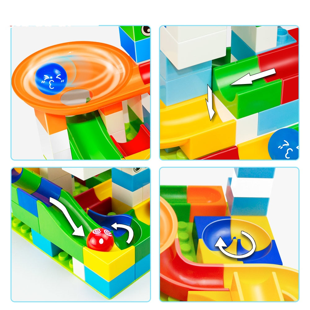 Educational Marble Run Construction Toy Set by HitMyNeed