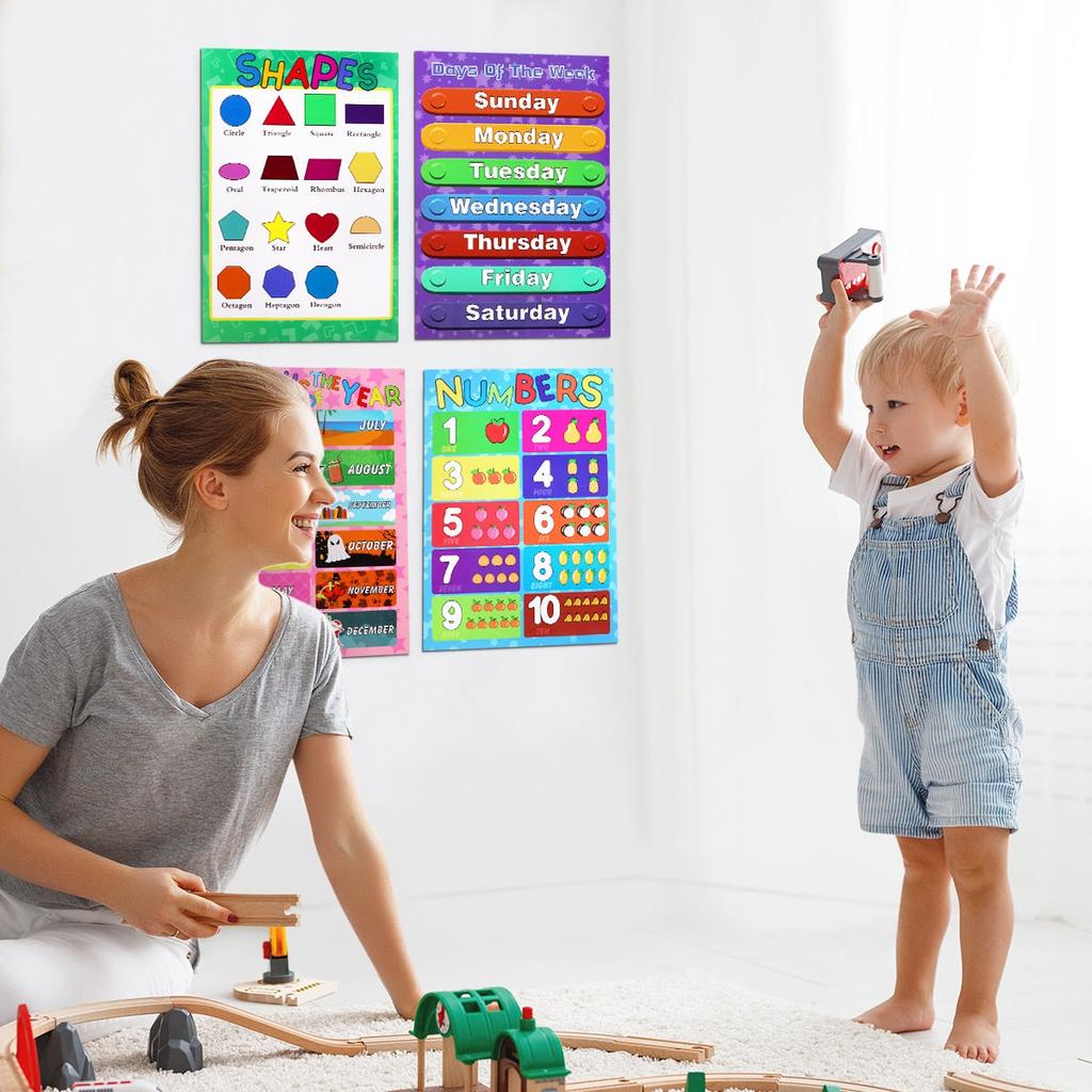 Educational Preschool Posters Set (10 Pack) by HitMyNeed