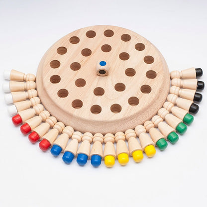 Educational Wooden Memory Chess Game for Kids by HitMyNeed