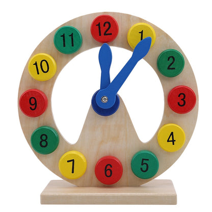 Educational Wooden Montessori Clock for Kids by HitMyNeed