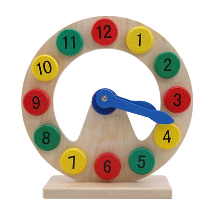 Educational Wooden Montessori Clock for Kids by HitMyNeed