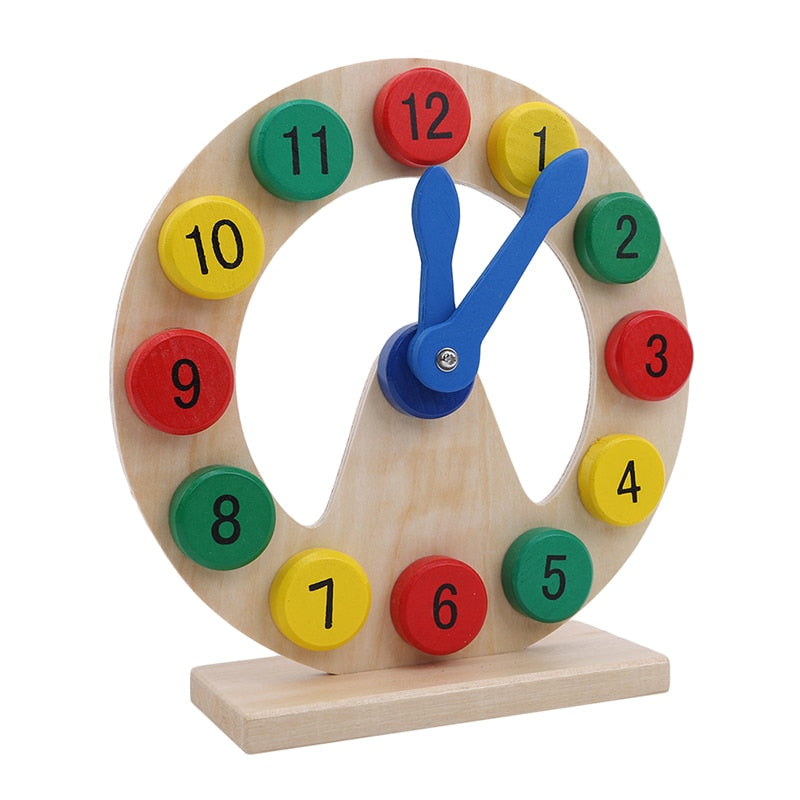 Educational Wooden Montessori Clock for Kids by HitMyNeed