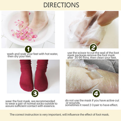 Efero Exfoliating Foot Mask Sheets (2 Pairs) by HitMyNeed