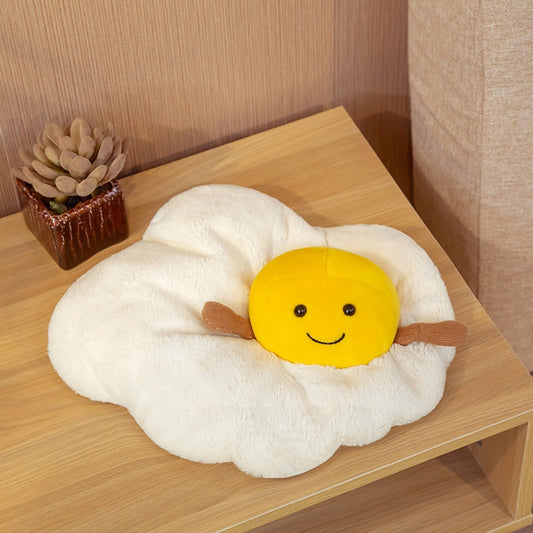 Egg Plush Cotton Stuffed Toy Pillow 20x28cm by HitMyNeed